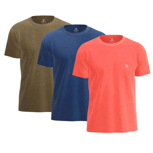 Pocket T Shirts for Men - Cotton Men's T-Shirts, Multipack