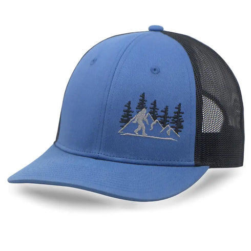 Bigfoot Trucker Hat - Baseball Cap for Men & Women, Adjustable Snapback Hat with Mesh Back, Fishing & Golf Hat