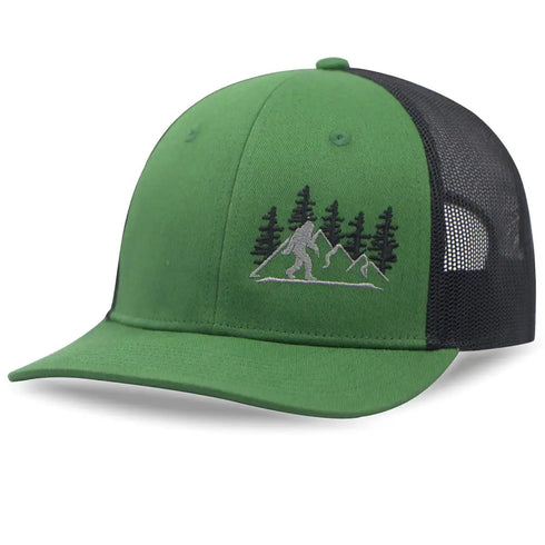 Bigfoot Trucker Hat - Baseball Cap for Men & Women, Adjustable Snapback Hat with Mesh Back, Fishing & Golf Hat