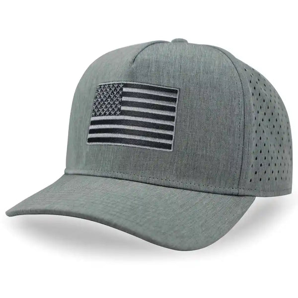 American Flag Hat, 5 Panel Trucker Hat, Water Resistant Baseball Cap, Adjustable Snapback Hats, Fishing and Golf Hat