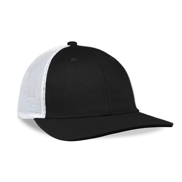 Solid Mesh Cap for Men - Breathable Mid-Profile Snapback