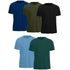 Mens T-Shirts, Cotton Loose Fit T Shirts for Man, Crew Neck Short Sleeve Solid Tees, Soft Fabric, Multipack