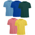 Mens T-Shirts, Cotton Loose Fit T Shirts for Man, Crew Neck Short Sleeve Solid Tees, Soft Fabric, Multipack