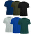 Mens T-Shirts, Cotton Loose Fit T Shirts for Man, Crew Neck Short Sleeve Solid Tees, Soft Fabric, Multipack