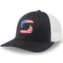 American Flag Trucker Hats for Men, Mesh Back Baseball Cap, Adjustable Fit Mens Snapback Hat for Outdoors Wear